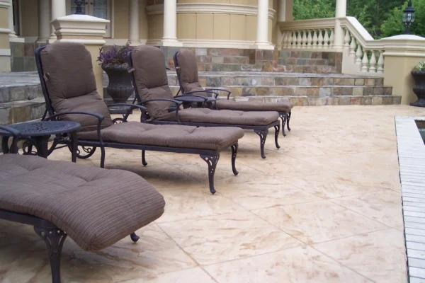 Stamped Concrete Pool Deck 