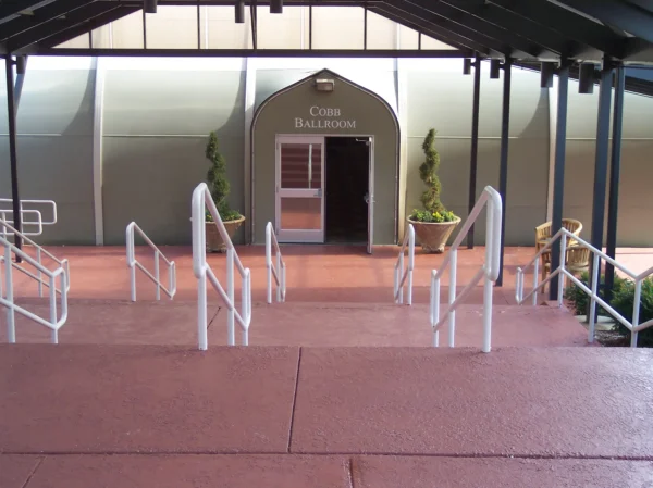 Resurfaced concrete walkways & stairs for Marriott