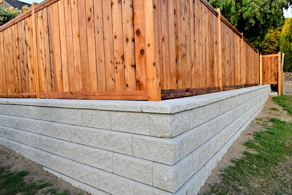 Concrete Paver Retaining Wall 