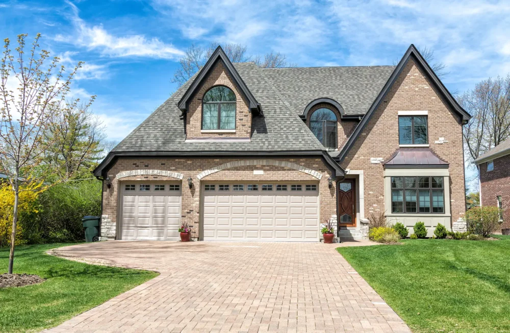 Concrete paver driveway