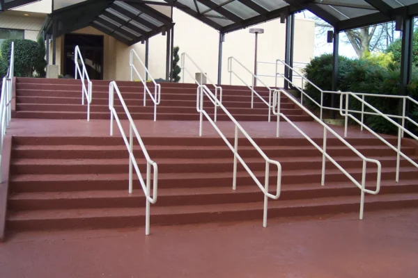 Resurfaced concrete stairs for Marriott